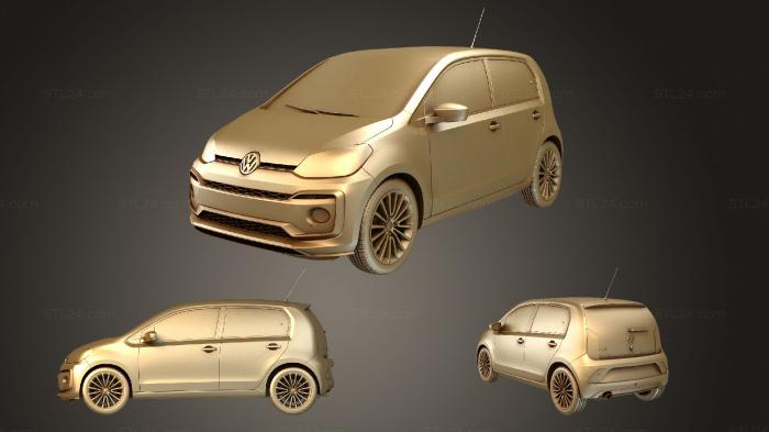 Автомобили и транспорт (VW UP 5D 2020, CARS_4024) 3D модель для ЧПУ станка